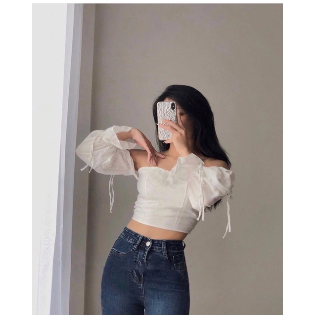 Áo Bèo 2 Dây Đũi Croptop Cúp Ngực, Áo Croptop Nữ Hàn Quốc