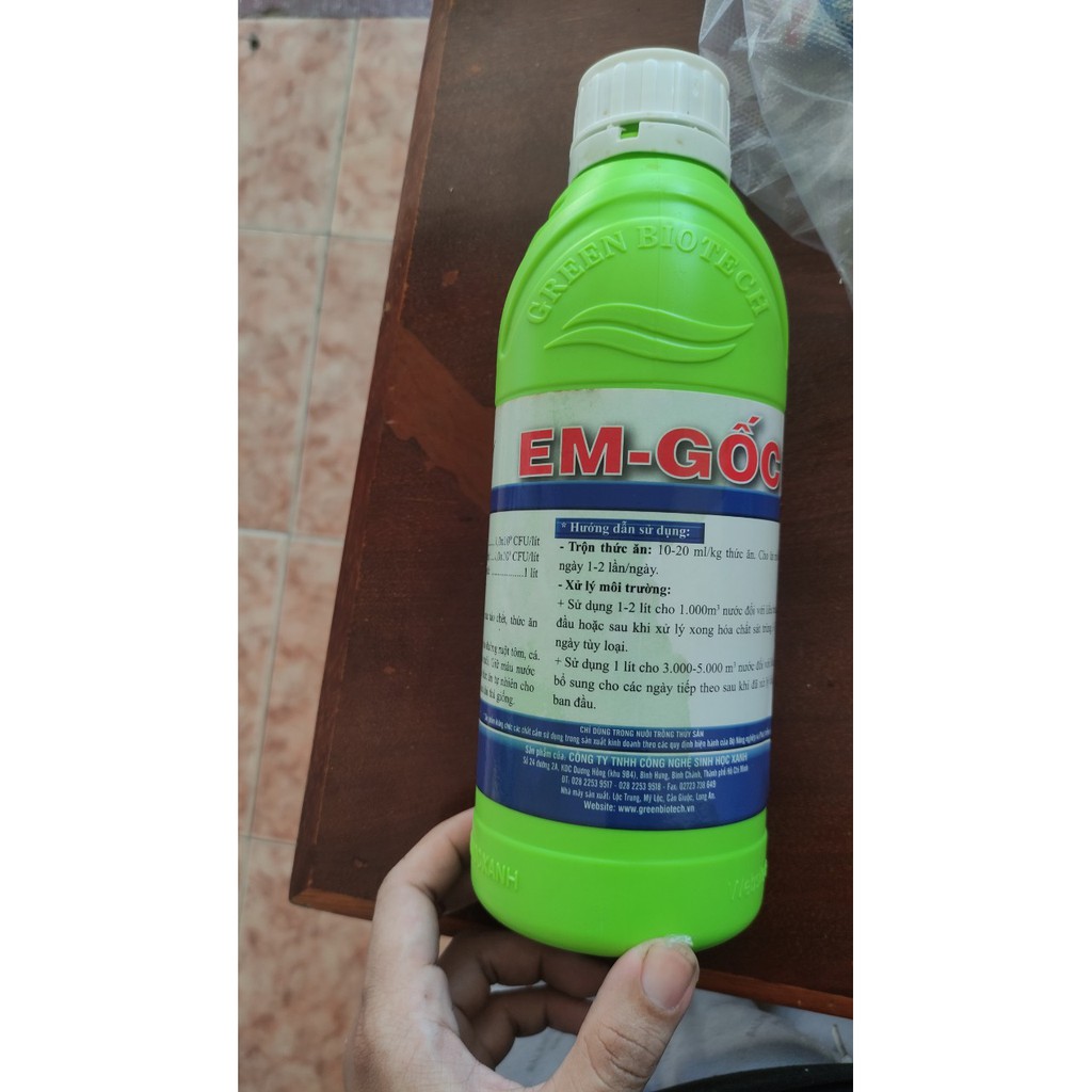 [ Hàng Chính Hãng] EM-Gốc vi sinh , làm trong màu nước cho cho ốc bươu đen,cá, tôm