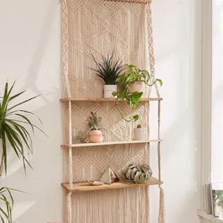 Kệ trang trí macrame