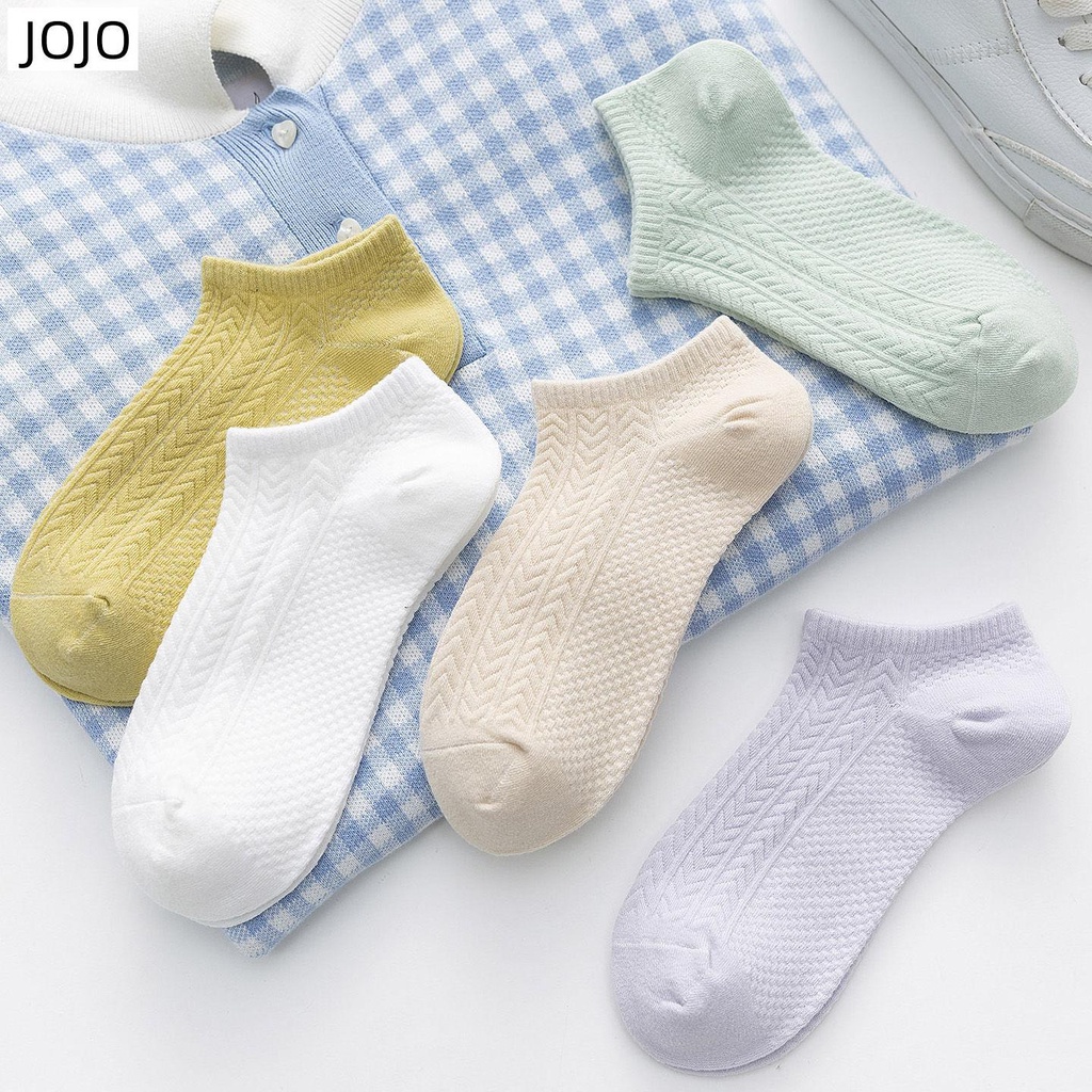 Đôi Vớ Cotton Màu Trơn Phong Cách Hàn Quốc Thời Trang Cho Nữ Màu Sắc