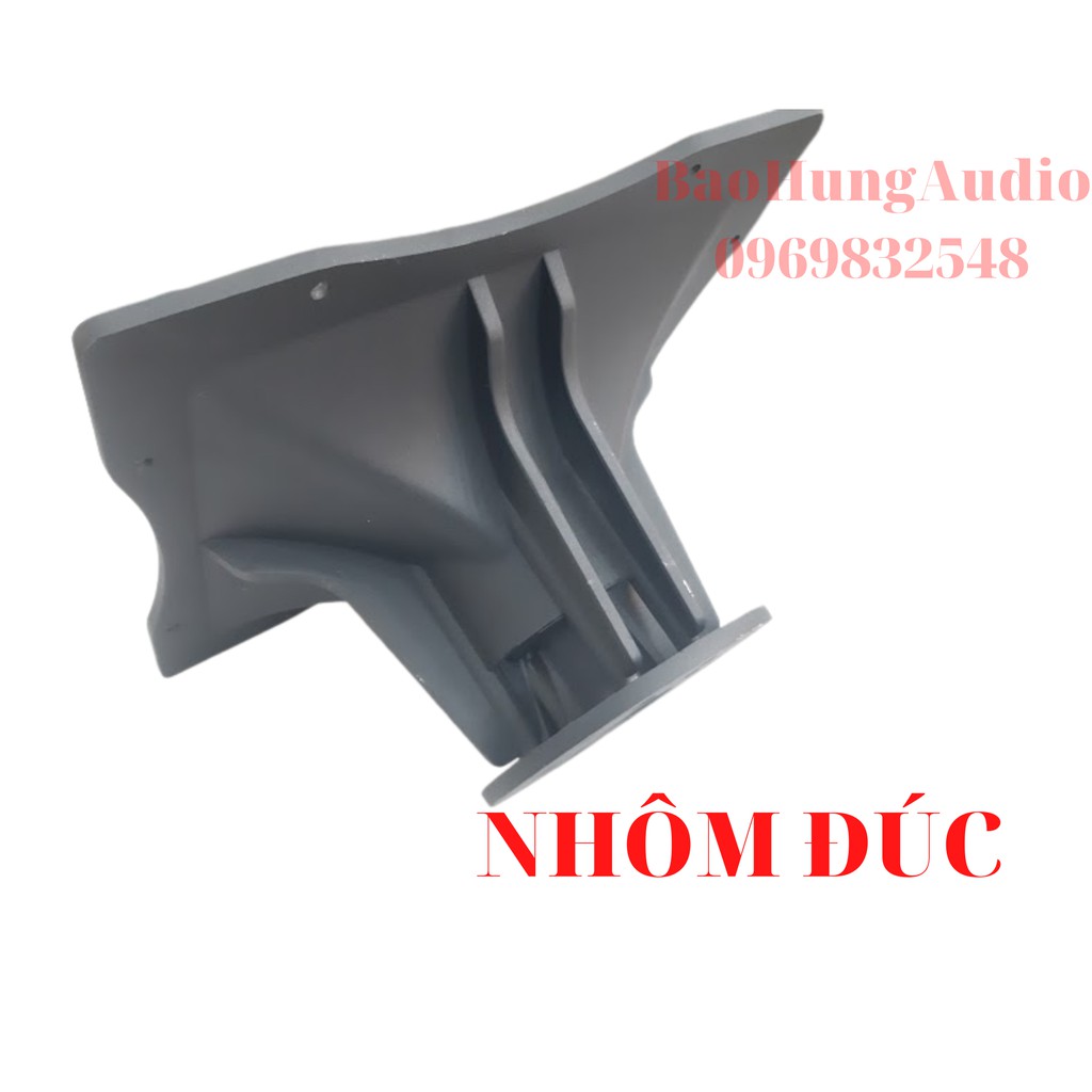 Họng loa treble kèn nhôm đúc nguyên khối 25cm x 25cm.