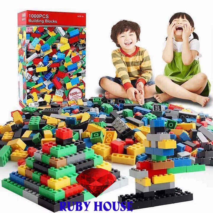 Bộ độ chơi  ghép hình lego  1000 chi tiết CHÍNH HÃNG , Đồ chơi càng chơi càng thông minh-Ruby House