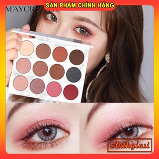 Bảng phấn mắt Maycreate 12 màu cao cấp Stereoscopic Deluxe Eyeshadow