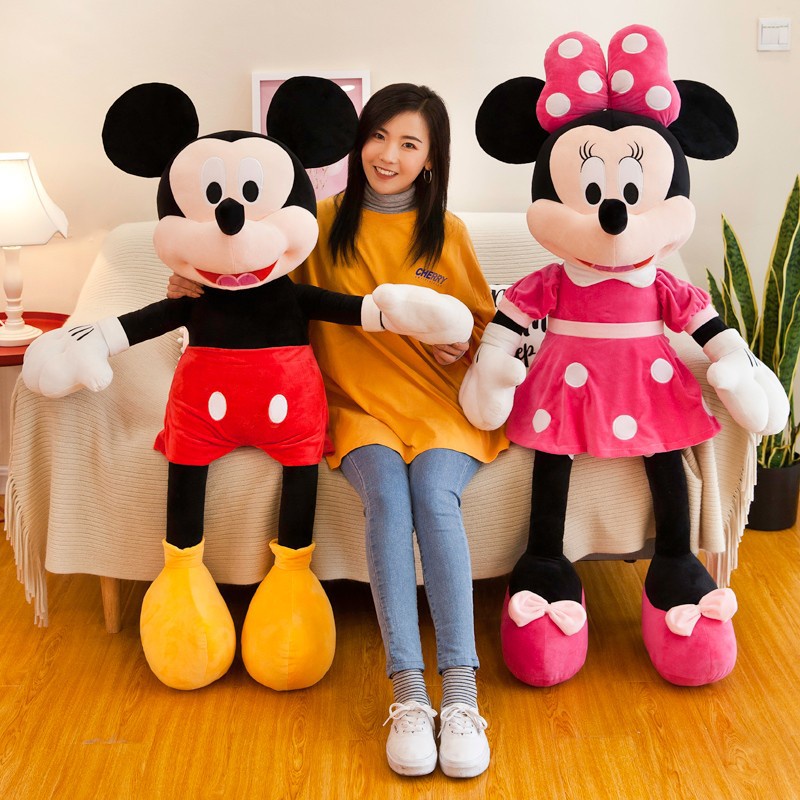 Thú Nhồi Bông Hình Chuột Mickey Minnie Xinh Xắn