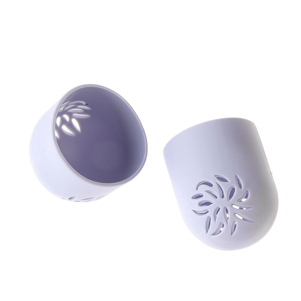 [Hàng mới về] Hộp đựng mút trang điểm hình quả trứng bằng silicon mềm nhanh khô chống nấm mốc