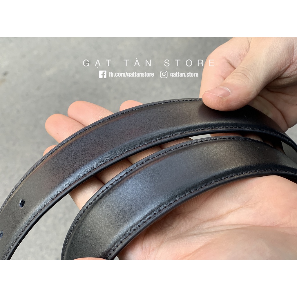 Thắt lưng nam da bò nguyên miếng - Dây nịt da nam cao cấp Gạt Tàn Store