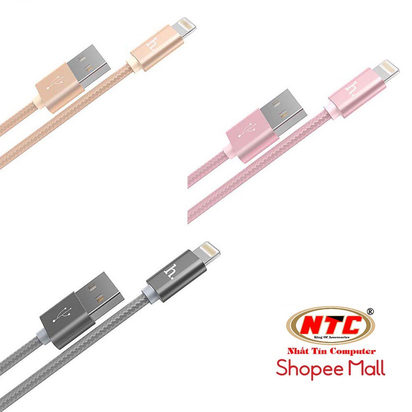 Cáp sạc lightning Hoco X2 dài 1m dành cho iphone/ ipad - hỗ trợ truyền dữ liệu