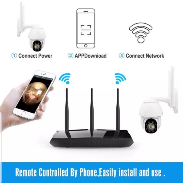 Camera Yoosee ngoài trời xoay 360 độ Ptz, fhd1080 chuẩn 2.0mp ban đêm có màu | BigBuy360 - bigbuy360.vn