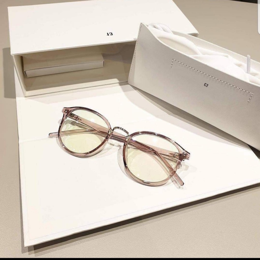 Kính mắt giả cận nam nữ mặt tròn gọng dẻo Hàn Quốc chống ánh sáng xanh hiệu quả - 209