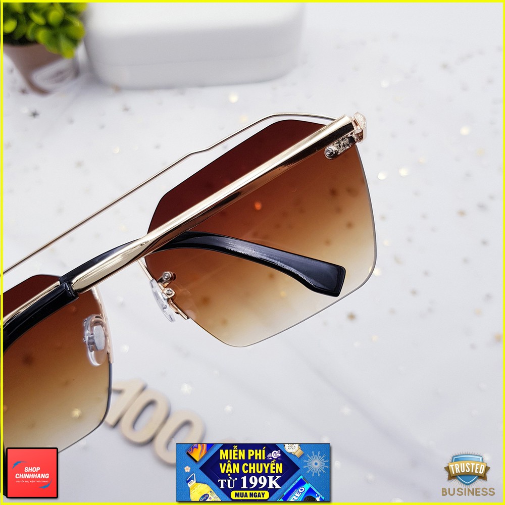 KÍNH MÁT NỮ CAO CẤP FORM GỌNG NGANG THỜI TRANG 9077 SH1004