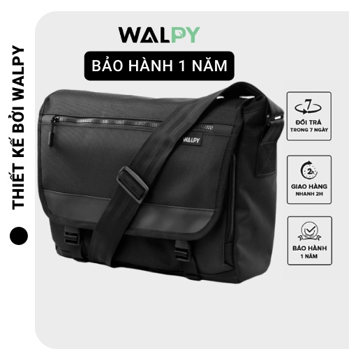 🔥[FREESHIP]🔥TÚI ĐEO CHÉO MESSENGER UNISEX CAO CẤP VĂN PHÒNG ĐỰNG LAPTOP CHỐNG NƯỚC CHÍNH HÃNG WALPY M16 MESSENGER