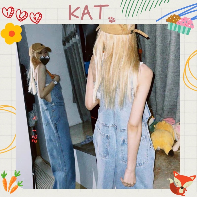 Quần yếm Jeans Pooh - Donkey
