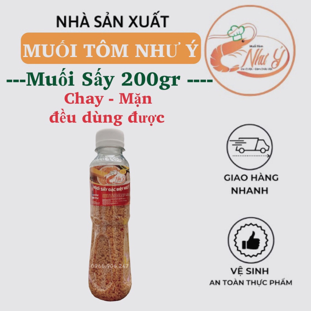 Muối sấy Như Ý gói 100gr chay mặn đều dùng được - Muối tôm Như Ý