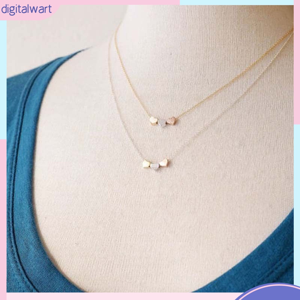 Dây chuyền mặt 3 trái tim độc đáo cá tính dễ thương dành cho nữ