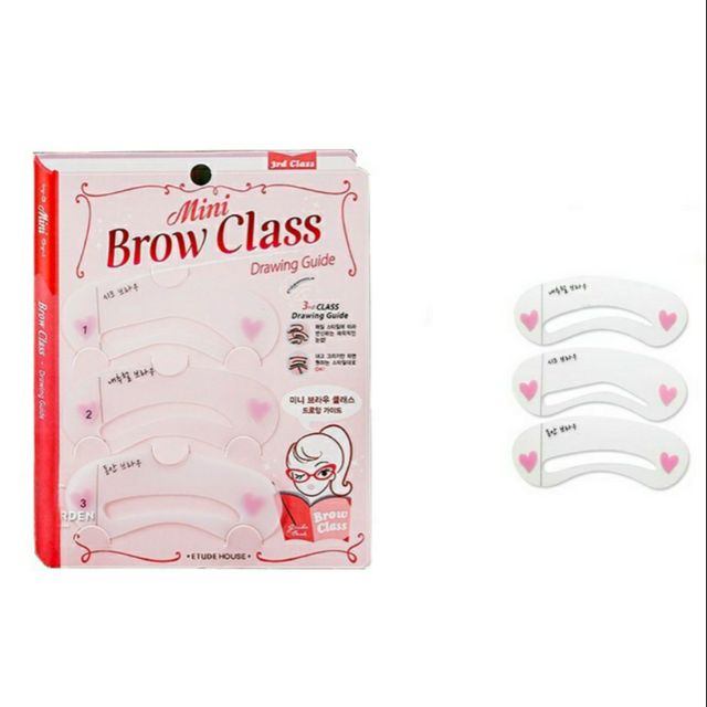 Khung kẻ chân mày Bộ 3 mini Brow class Drawing guide