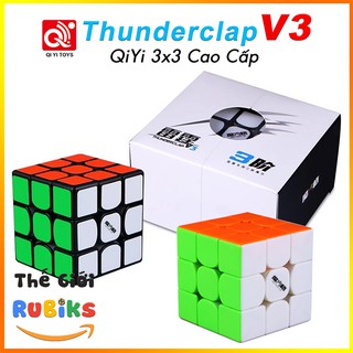QiYi Thunderclap V3 - Rubik 3x3 Xoay Trơn Mượt Đồ Chơi Trí Tuệ Giảm Stress  - Khối Lập Phương Rubic 3 Tầng 3x3x3