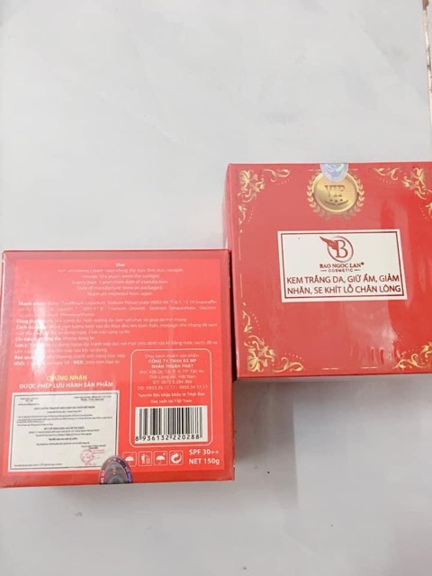 Kem trắng da body Bảo Ngọc Lan Vip Đỏ