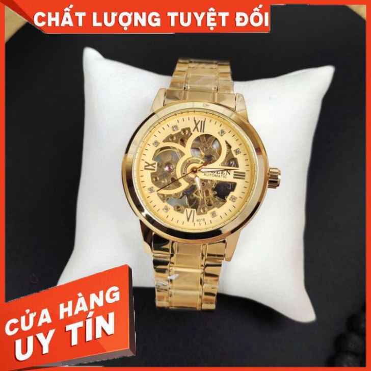 Đồng Hồ Cơ Nam Tự Động Automatic Chính Hãng FNGEEN F9932 Dây Thép Không Gỉ Thời Trang Doanh Nhân Đẹp Giá Rẻ - Hàng nhập