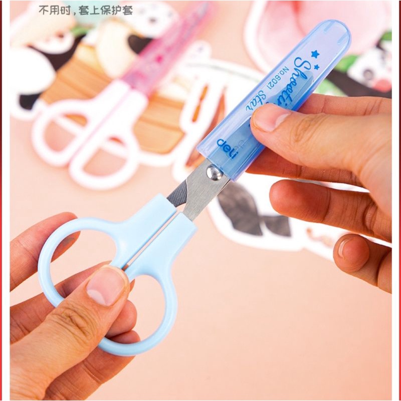 Kéo cắt giấy thủ công mũi tròn an toàn tiện lợi cho trẻ em ShopMaeum610