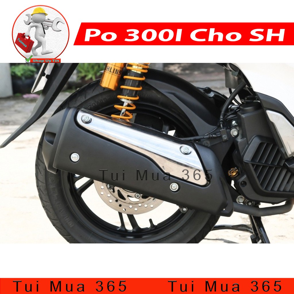 Pô 300I Kèm Pas và Cổ Pô Cho Honda SH 125i, 150i