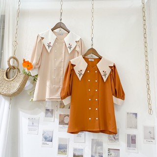 Áo sơ Mi thêu hoa thủ công ulzzang (Ảnh thật 100%)