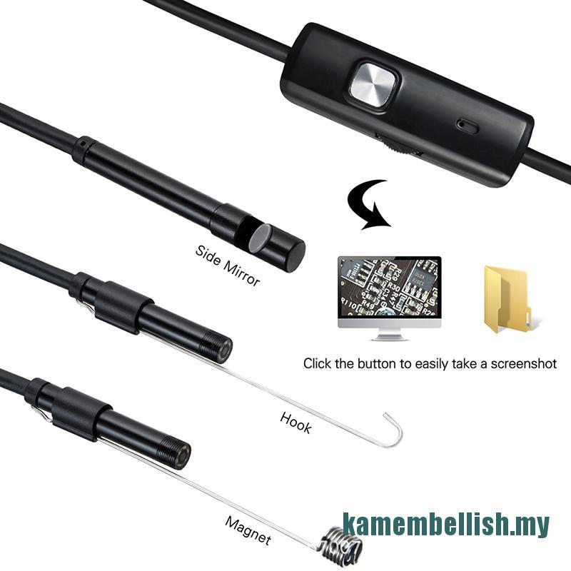 Camera Nội Soi 7mm 1-10m Micro Usb + Usb Hd Cho Android Pc