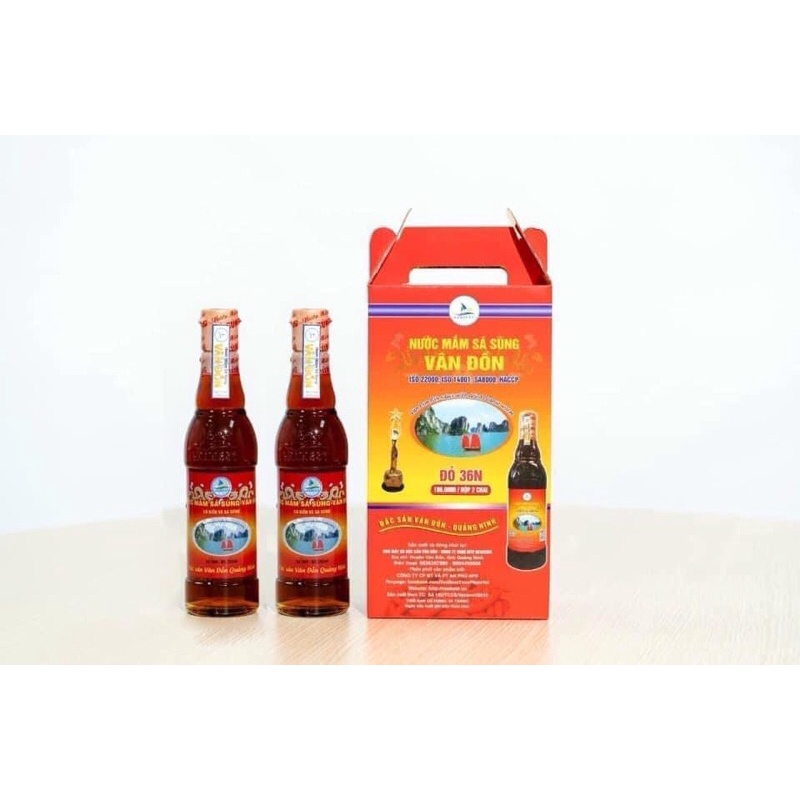 Mắm sá sùng Vân Đồn Vanbest 36N hộp 2 chai 350ml/chai