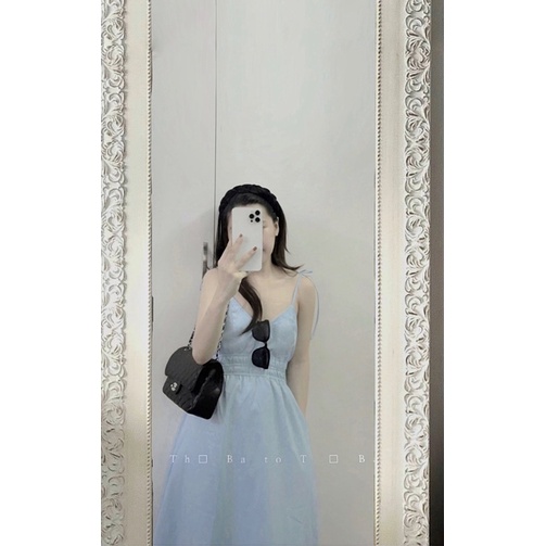 Váy hai dây eo chun_Anne Studio