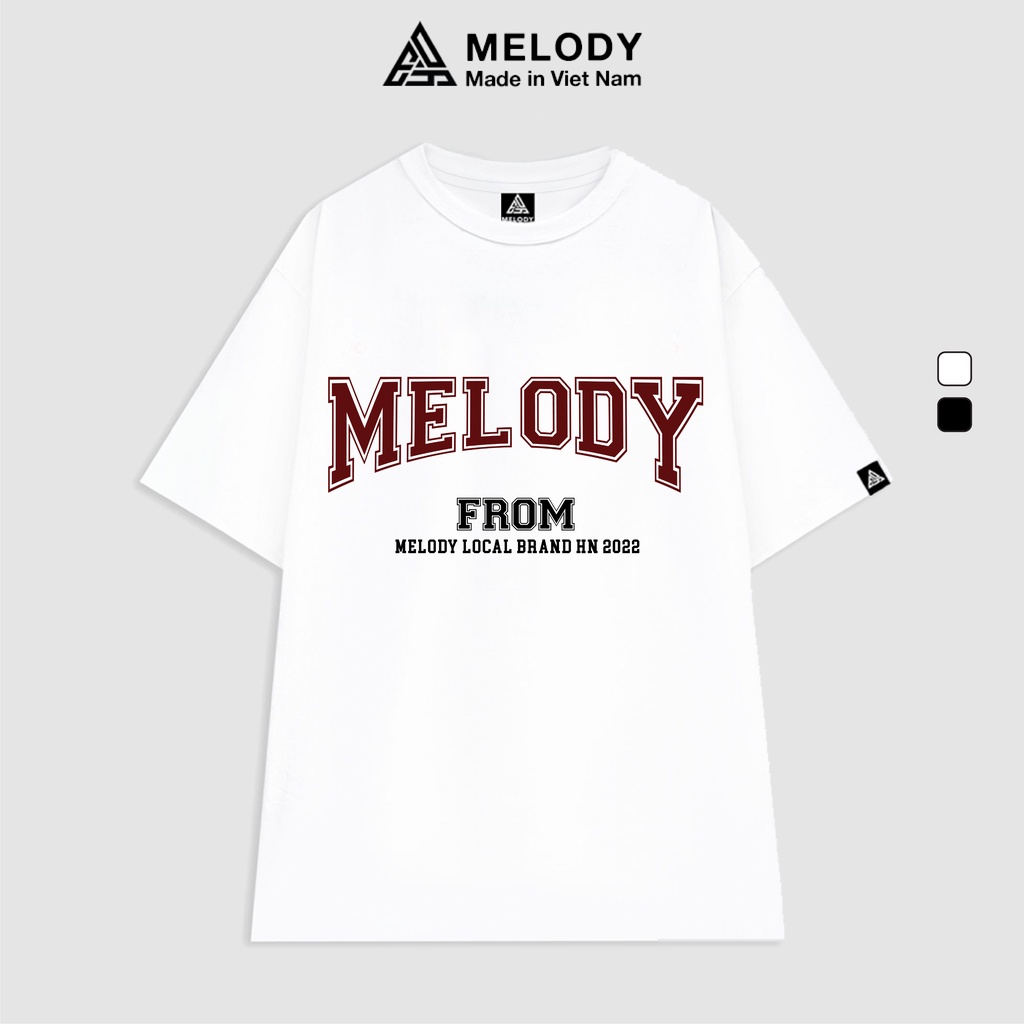 Áo Thun Unisex Nam Nữ Tay Lỡ Form Rộng Oversize Local Brand MELODY, Áo Phông Cotton 100% 2022 Tee