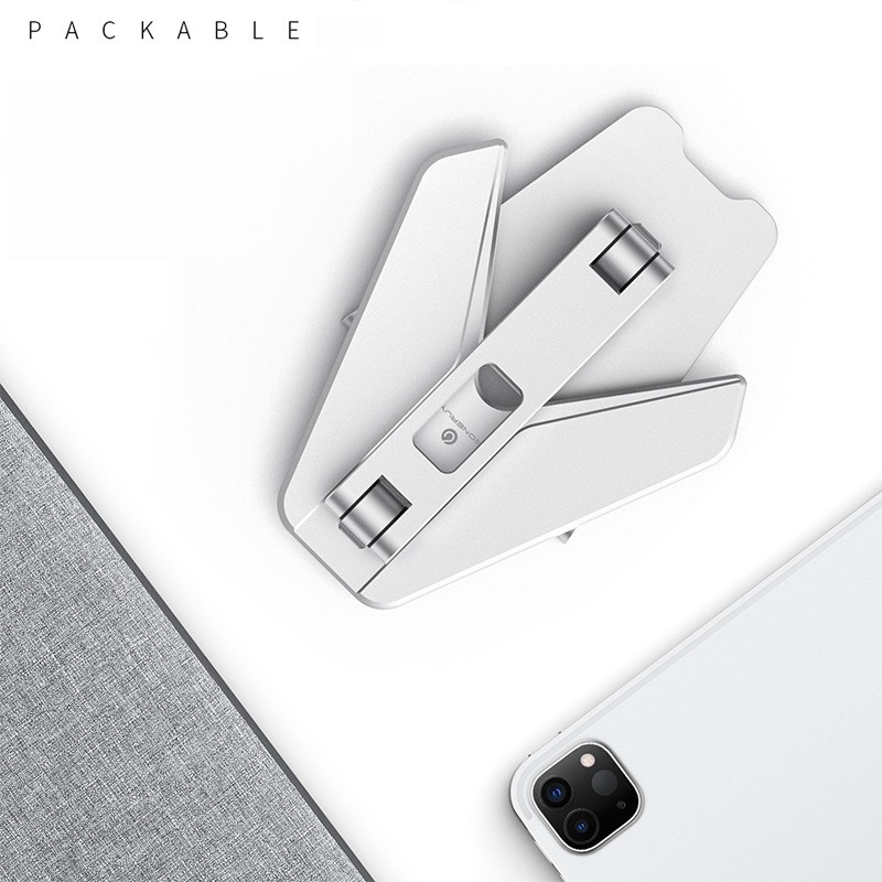 Giá đỡ điện thoại, máy tính bảng cho iPhone, iPad, Surface, Samsung hợp kim nhôm, có thể gấp gọn P10 P25 P19 Techroom