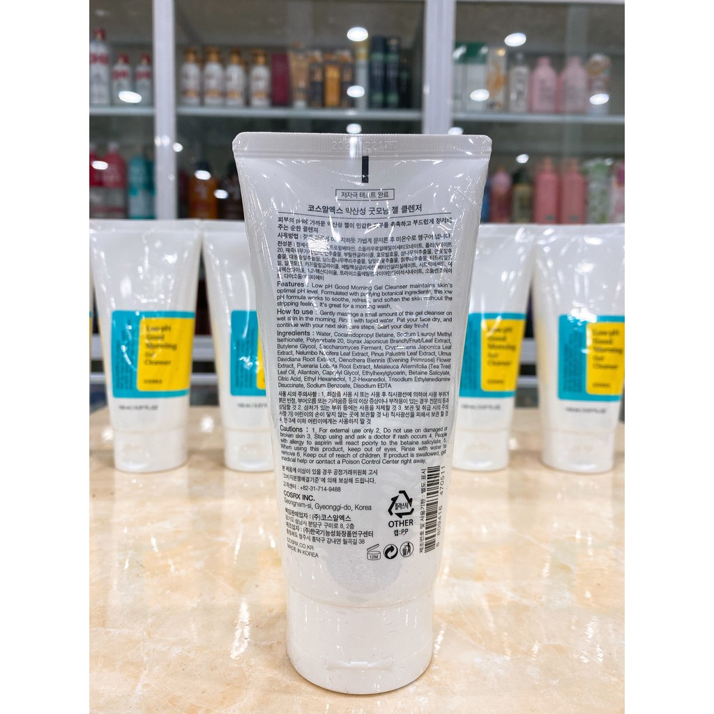 Gel Rửa Mặt Dịu Nhẹ Cosrx Low pH Good Morning Gel Cleanser (150ml)