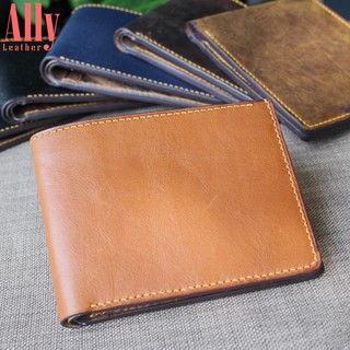 Ví da bò nam handmade cao cấp | da bò thảo mộc vachetta - ally leather - l04