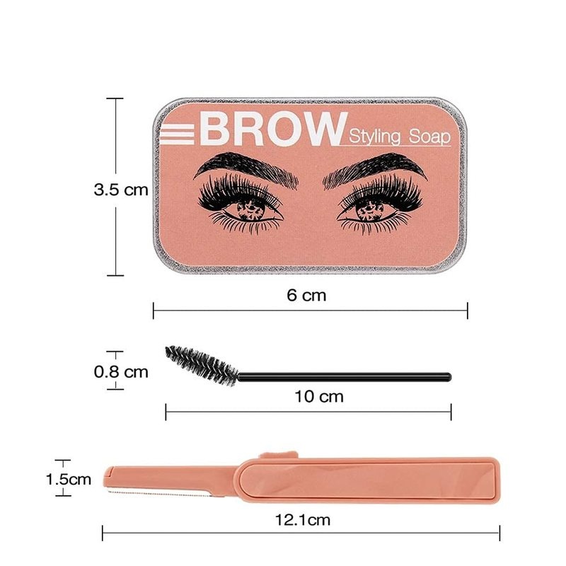 1 Set Kem Tạo Kiểu Lông Mày Không Mùi Lâu Trôi Tự Nhiên Chống Thấm Nước Và Chống Nhòe