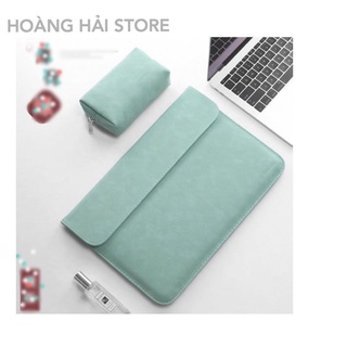 Bao da chống sốc cao cấp cho macbook, laptop, surface kèm ví đựng phụ kiện