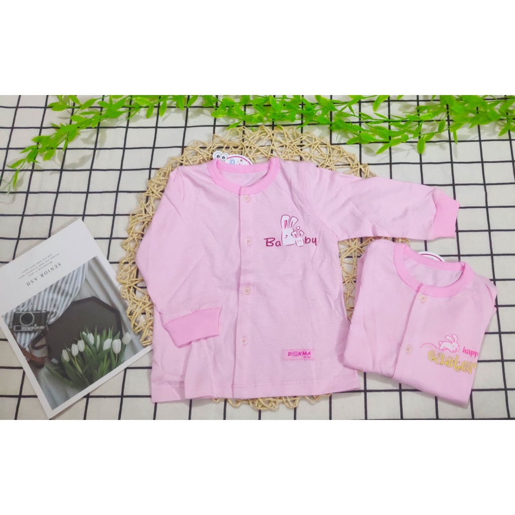 Dokma - áo sơ sinh cài giữa dokma 3-9m DA133