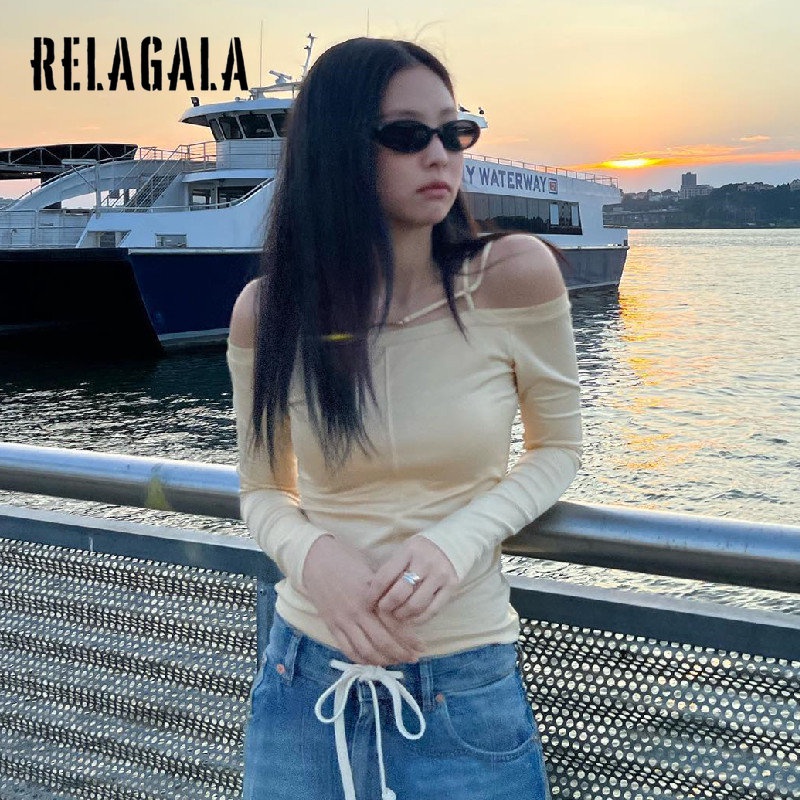 Áo Thun DàI Tay MàU Trơn ThờI Trang Cho Nữ