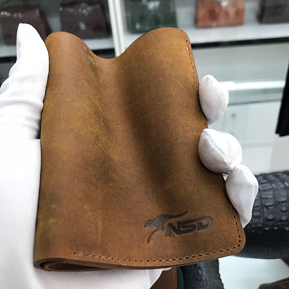 Ví Da Nam Đứng - Ví Da Bò Sáp Cao Cấp (VDSD_01)