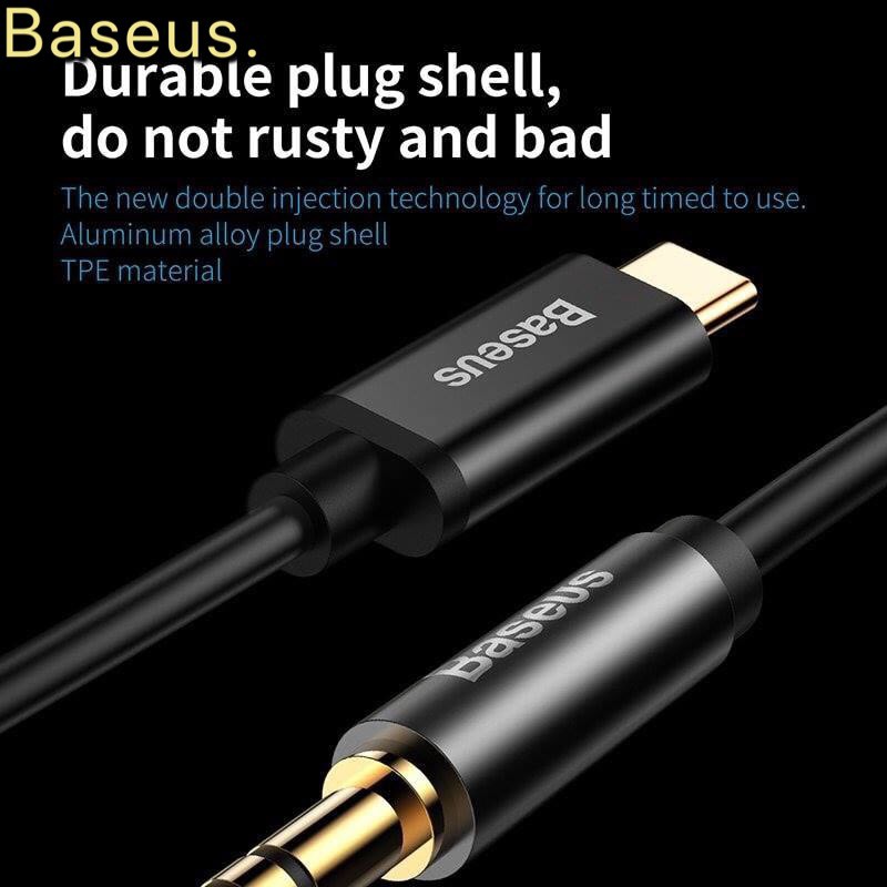 Cáp chuyển đổi type C sang jack 3.5 Baseus Cable Yiven Type-C male To 3.5 male Audio Cable M01