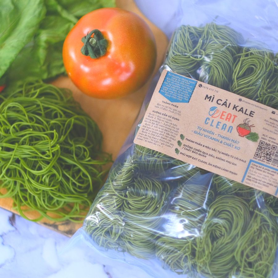 Combo 2 gói Mì cải kale  EATCLEAN - Giàu chất xơ & Vitamin, Ăn kiêng, Healthy, Eat Clean, Ăn dặm cho trẻ