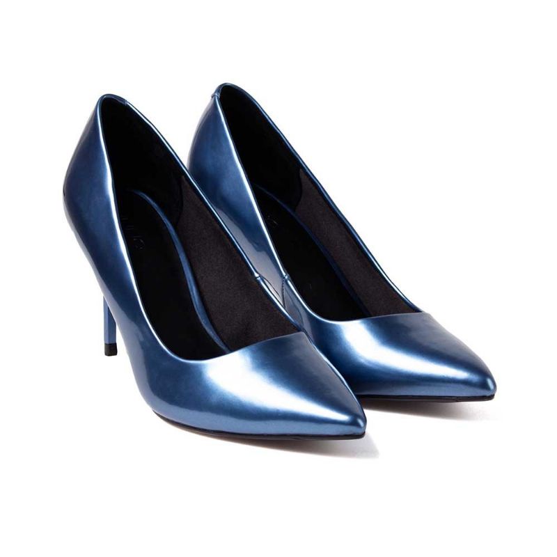 JUNO Giày Chính Hãng - Giày Cao gót Mũi Nhọn Đế Nhọn Da Bóng - Da Lì