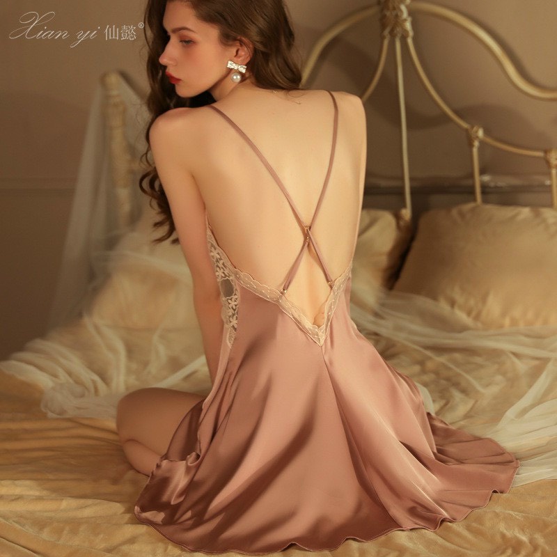 Váy Ngủ Cao Cấp Ren Khuy EBV10