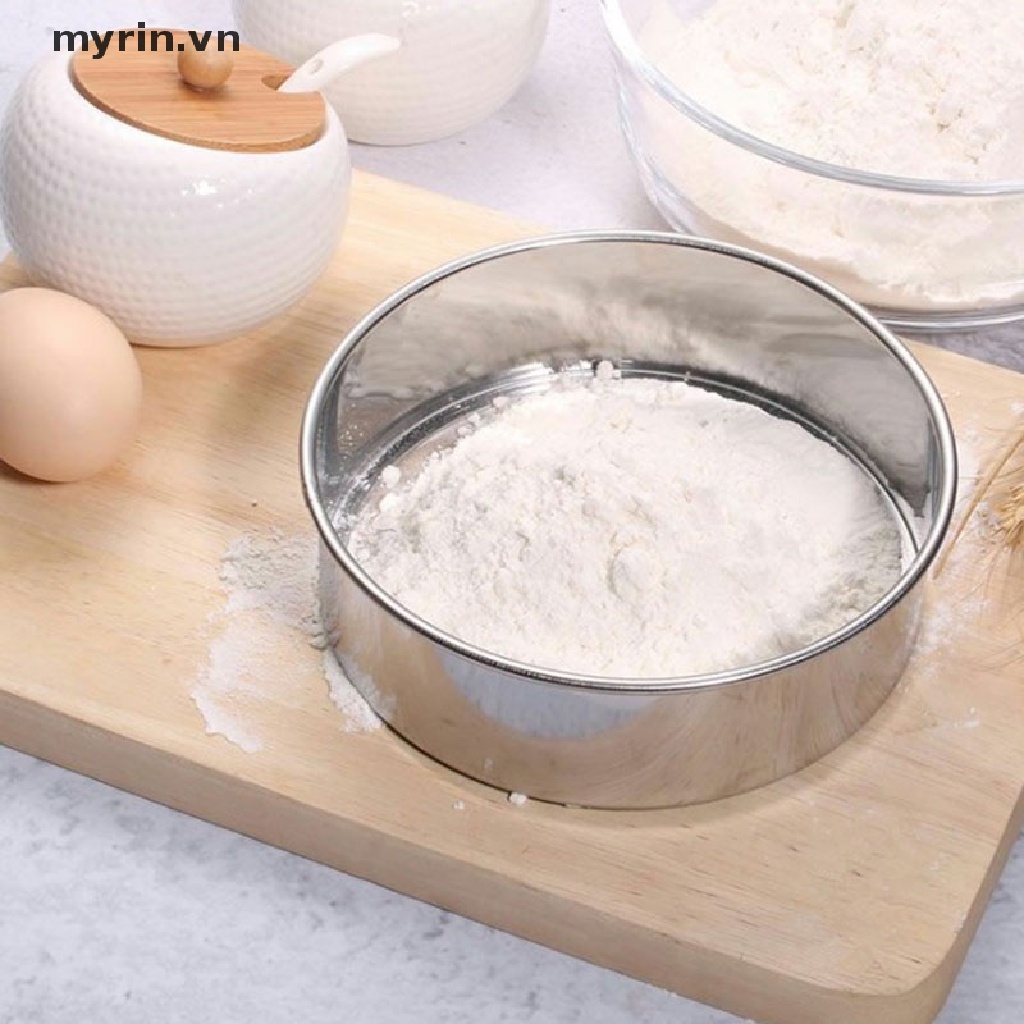 Rây Lưới Tròn Lọc Bột Bằng Inox Tiện Dụng Cho Nhà Bếp