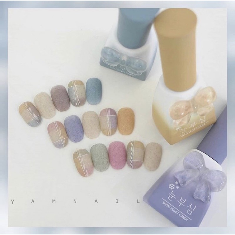 Sơn gel lông nhũ cao cấp Hàn Quốc Sweet Candy Nail collection Nun Boo Sim tách set [GIÁ LẺ 1 CHAI]
