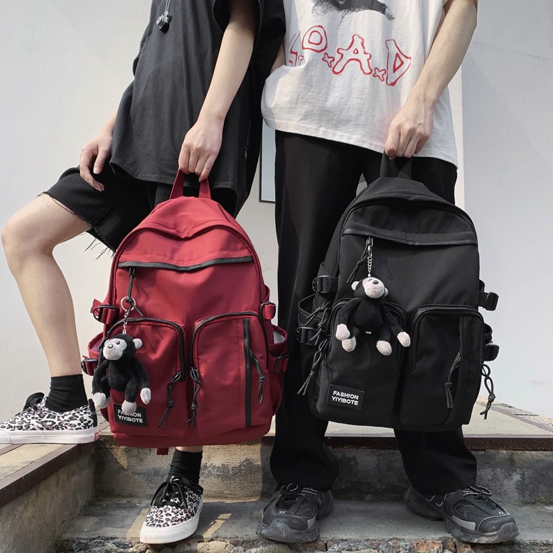 Balo nam nữ thời trang ulzzang hàn quốc đi học vải Fabric chống nước cỡ lớn ngăn đựng laptop 16 inch 7509