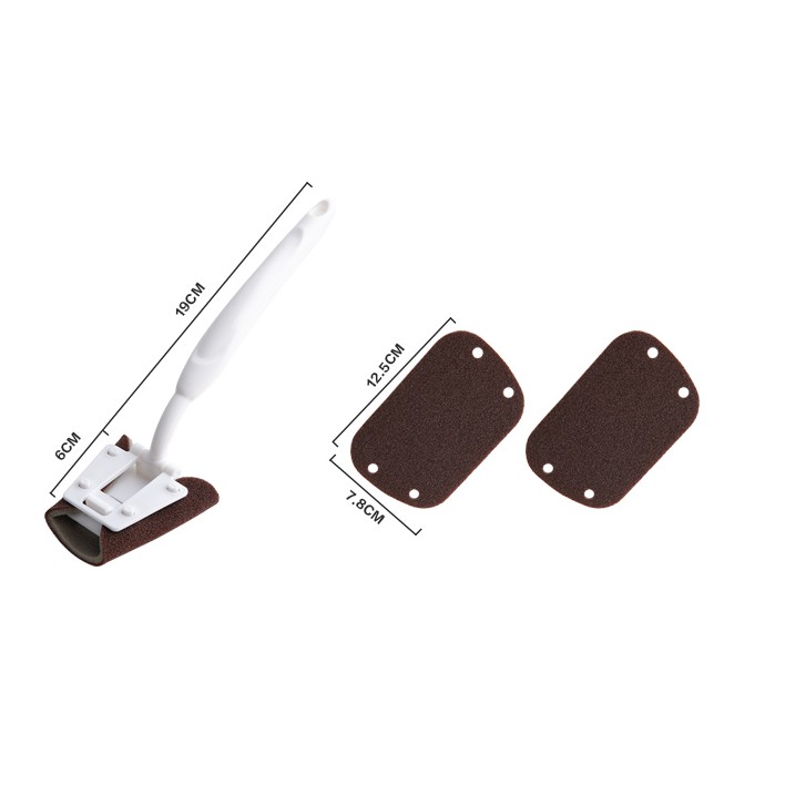 Cây Chổi Cọ Xoong Nồi Mặt Nhám Chống Xước Đa Năng Có Móc Treo 19cm