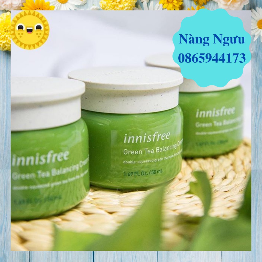 Kem Dưỡng Ẩm, Kem Dưỡng Trắng Da Innisfree Green Tea, Chống Lão Hóa và Ngăn Mụn, Hàng Chính Hãng Hàn Quốc | BigBuy360 - bigbuy360.vn