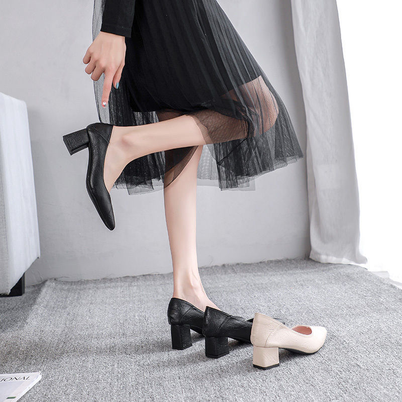 (MỚI) Giày búp bê mũi nhọn đế xuồng