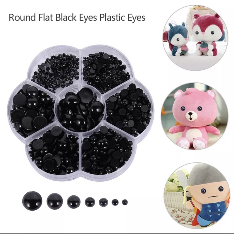 Hộp Mắt nhựa thú bông