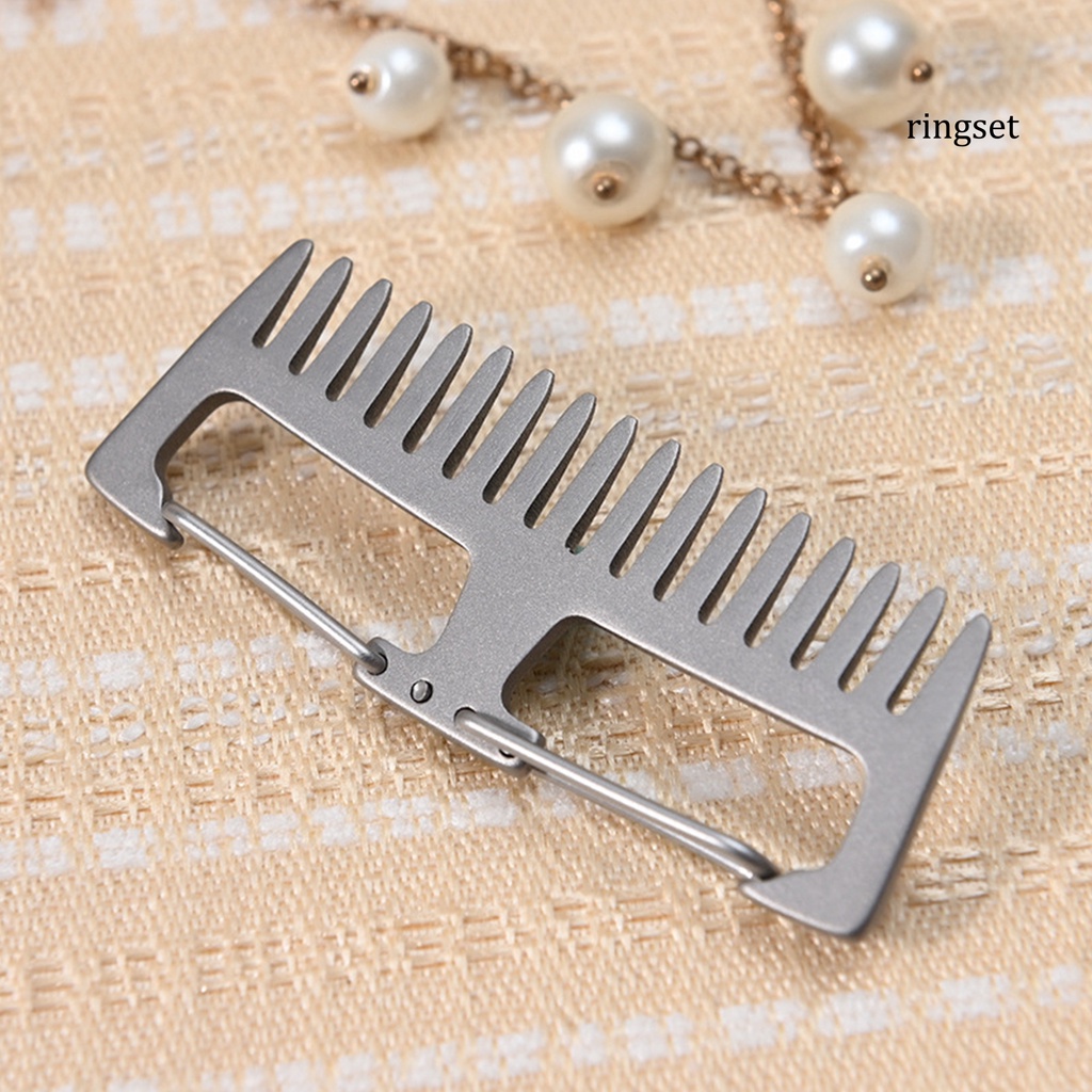 Lược chải tóc mini bằng titan chống tĩnh điện tiện dụng cho du lịch
