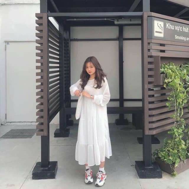 [RẺ VÔ ĐỊCH] Váy Trắng Bánh Bèo Voan Tầng, Đầm Vintage | BigBuy360 - bigbuy360.vn
